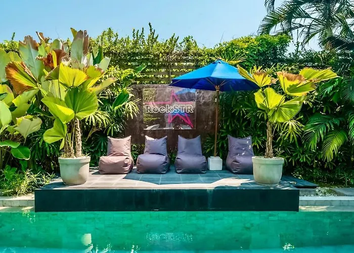Lovely 5br-villa By Rock-str At The Heart Of Just 5min Walk To The Villa Canggu